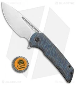 WE Knife Co. Ferrum Forge FFKW Malice Flipper Knife Flamed Ti (3.4" Satin) 911B -We Knife Co. WE Knife Co Ferrum Forge FFKW Malice Bronze Ti Satin 911B BHQ 96903 jr bottlecap