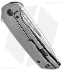 WE Knife Co. Ferrum Forge FFKW Malice Flipper Knife Gray Ti (3.4" Satin) 911A -We Knife Co. WE Knife Co Ferrum Forge FFKW Malice Gray Ti Satin 911A BHQ 96902 jr side