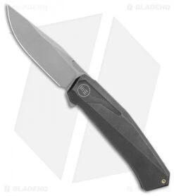 WE Knife Co. Gava Frame Lock Knife Black Titanium (3.25" BB Stonewash)
