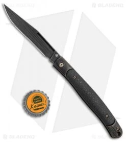WE Knife Co. Gentry Slip Joint Knife Titanium/Carbon Fiber (3.45" Black) 902B -We Knife Co. WE Knife Co Gentry SJ Ti CF Black 902B BHQ 93240 jr bottlecap