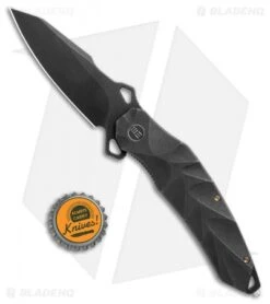 WE Knife Co. Hecate Frame Lock Knife Black Ti (3.81" Black Stonewash) 922B -We Knife Co. WE Knife Co Hecate FL Ti Black 922B BHQ 103136 jr bottlecap 1