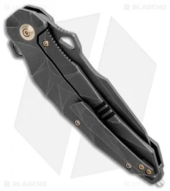 WE Knife Co. Hecate Frame Lock Knife Black Ti (3.81" Black Stonewash) 922B -We Knife Co. WE Knife Co Hecate FL Ti Black 922B BHQ 103136 jr side 1