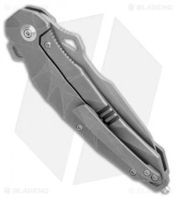 WE Knife Co. Hecate Frame Lock Knife Titanium (3.81" Stonewash) 922A -We Knife Co. WE Knife Co Hecate FL Ti SW 922A BHQ 103135 jr side 2