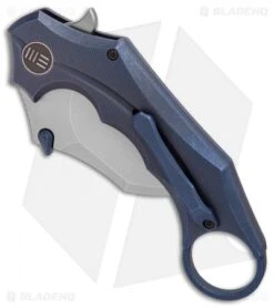 WE Knife Co. Incisor Karambit Frame Lock Knife Blue Ti (2.8" Stonewash) 816A 7 WE Knife Co. Incisor Karambit Frame Lock Knife Blue Ti (2.8" Stonewash) 816A -We Knife Co. WE Knife Co Incisor Karambit Blue Ti SW BHQ 89916 er spine