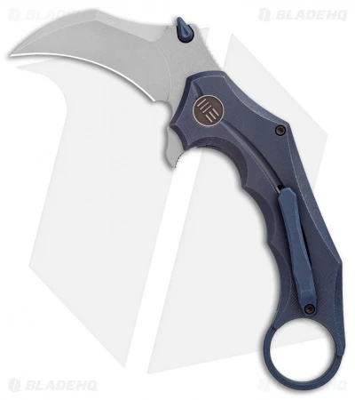 WE Knife Co. Incisor Karambit Frame Lock Knife Blue Ti (2.8" Stonewash) 816A 1 WE Knife Co. Incisor Karambit Frame Lock Knife Blue Ti (2.8" Stonewash) 816A