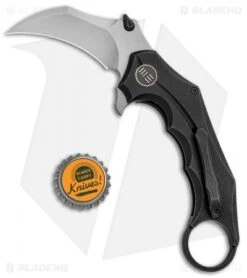 WE Knife Co. Incisor Karambit Frame Lock Knife Black Ti (2.8" Stonewash) 816C -We Knife Co. WE Knife Co Incisor Karambit FL Black Ti SW 816C BHQ 89918 jr bottlecap