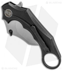 WE Knife Co. Incisor Karambit Frame Lock Knife Black Ti (2.8" Stonewash) 816C -We Knife Co. WE Knife Co Incisor Karambit FL Black Ti SW 816C BHQ 89918 jr spine