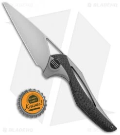 WE Knife Co. Isham ÃternA Integral Folding Knife CF/Ti (3.25" M390) Aeterna -We Knife Co. WE Knife Co Isham AEternA Integral CF Ti M390 918A BHQ 85599 jr bottlecap