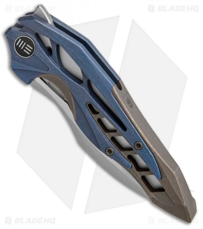 WE Knife Co. Isham Arrakis Knife Blue/Brown Ti (3.5" Stonewash) 906E 2 WE Knife Co. Isham Arrakis Knife Blue/Brown Ti (3.5" Stonewash) 906E - Image 2