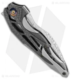 WE Knife Co. Isham Arrakis Knife Carbon Fiber/Ti (3.5" Damasteel) 906CFDS-1 5 WE Knife Co. Isham Arrakis Knife Carbon Fiber/Ti (3.5" Damasteel) 906CFDS-1 -We Knife Co. WE Knife Co Isham Arrakis CF Ti Damasteel BHQ 110932 jr side