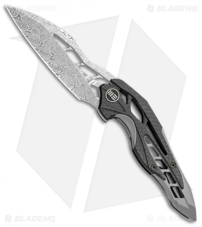 WE Knife Co. Isham Arrakis Knife Carbon Fiber/Ti (3.5" Damasteel) 906CFDS-1 1 WE Knife Co. Isham Arrakis Knife Carbon Fiber/Ti (3.5" Damasteel) 906CFDS-1