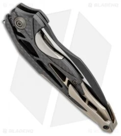 WE Knife Co. Isham Arrakis Knife Champagne Ti/CF (3.5" Black SW) 906CF-B -We Knife Co. WE Knife Co Isham Arrakis Champagne Ti CF Black SW 906CF B BHQ 96058 jr side