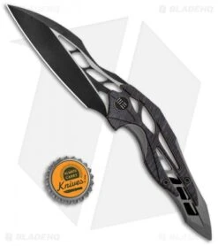 WE Knife Co. Isham Arrakis Knife Flame/Gray Ti (3.5" Black Stonewash) 906G -We Knife Co. WE Knife Co Isham Arrakis Flame Gray Ti Black 906G BHQ 103150 jr bottlecap