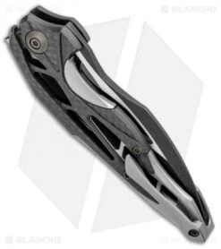 WE Knife Co. Isham Arrakis Knife Gray Ti/CF (3.5" Black SW) 906CF-D -We Knife Co. WE Knife Co Isham Arrakis Gray Ti CF Black SW 906CF D BHQ 96060 jr side 2