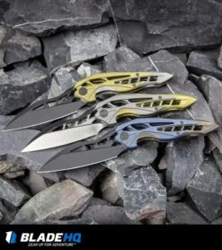 WE Knife Co. Isham Arrakis Knife Blue/Bronze Titanium (3.5" Two-Tone) 906B 11 WE Knife Co. Isham Arrakis Knife Blue/Bronze Titanium (3.5" Two-Tone) 906B -We Knife Co. WE Knife Co Isham Arrakis Knife Gold Gray Titanium Two Tone 906A BHQ 93878 kp rocks web 1