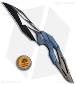 WE Knife Co. Isham Eschaton Knife Blue/Bronze Titanium (3.85" Black) 719A -We Knife Co. WE Knife Co Isham Eschaton Blue Bronze Ti Black 719A BHQ 79576 jr bottlecap