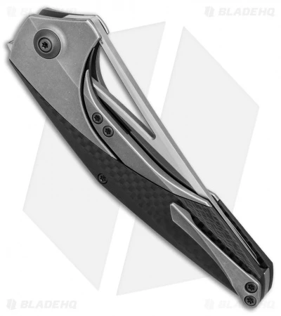WE Knife Co. Isham Zeta Knife Carbon Fiber/Titanium (3.65" Satin) 720A 2 WE Knife Co. Isham Zeta Knife Carbon Fiber/Titanium (3.65" Satin) 720A - Image 2