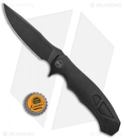 WE Knife Co. Kellen Bogardus 037 Frame Lock Knife Black Ti (4" Black SW) 910D -We Knife Co. WE Knife Co Kellen Bogardus 037 FL Black Ti Black SW 910D BHQ 96901 jr bottlecap