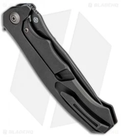 WE Knife Co. Kellen Bogardus 037 Frame Lock Knife Black Ti (4" Black SW) 910D -We Knife Co. WE Knife Co Kellen Bogardus 037 FL Black Ti Black SW 910D BHQ 96901 jr side
