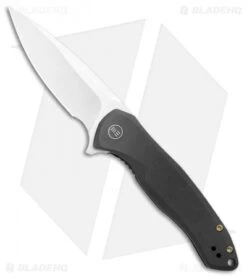 WE Knife Co. Kitefin Frame Lock Knife Black Ti (3.24" Satin) 2001G