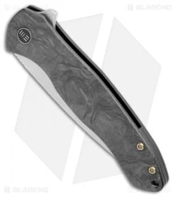 WE Knife Co. Kitefin Frame Lock Knife Marble CF (3.24" Bead Blast) 2001A -We Knife Co. WE Knife Co Kitefin FL Marble CF BB 2001A BHQ 108997 jr spine