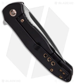 WE Knife Co. Kitefin Frame Lock Knife Blue Patterned Ti (3.24" Satin) 2001D -We Knife Co. WE Knife Co Kitefin FLK BLue Patterned Ti 3in Satin BHQ 109000 td side