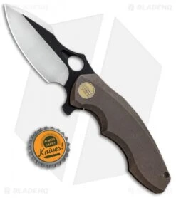 WE Knife Co. 605D Frame Lock Knife Bronze Titanium (3" Two-Tone) -We Knife Co. WE Knife Co LTD Bronze TT 605K BHQ 75916 jr bottlecap