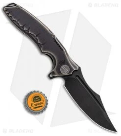 WE Knife Co. Left-Hand Chimera Knife Bronze/Black Ti (3.9" Black SW) -We Knife Co. WE Knife Co Left Hand Chimera Bronze Black Ti Black SW 814 BHQ 96894 jr bottlecap