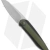 WE Knife Co. Black Void Opus Folding Knife Black Ti/Green G-10 (2.8" V-Grind)