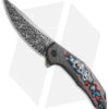 WE Knife Co. Merata Limited Edition Knife Nebula Fat CF + Flamed Ti (3.7" Dam.)