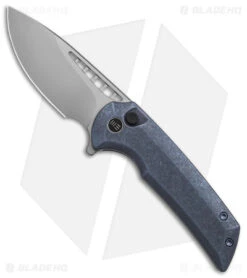 WE Knife Co. Mini Malice Button Lock Blue Titanium (2.98" BB) WE054BL-3