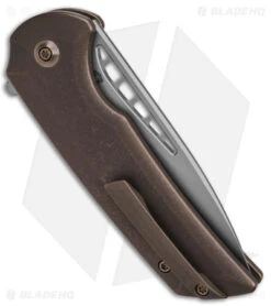 WE Knife Co. Mini Malice Button Lock Bronze Titanium (2.98" BB) WE054BL-4 -We Knife Co. WE Knife Co Mini Malice Button Lock Bronze Ti 2in BB BHQ 145881 td side