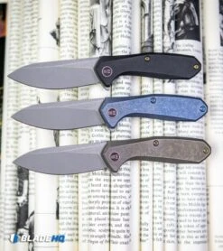 WE Knife Co. Mote Frame Lock Knife Black Titanium (2.6" BB/SW) 2005C -We Knife Co. WE Knife Co Mote Frame Lock Knife Blue Titanium Satin 2005B BHQ 106984 kp book web 2