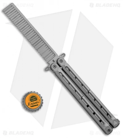 WE Knife Co. Nerv Butterfly Trainer Comb Gray Titanium 907B 4 WE Knife Co. Nerv Butterfly Trainer Comb Gray Titanium 907B - Image 4