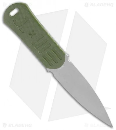 WE Knife Co. OSS Dagger Fixed Blade Knife OD Green G-10 (2" Stonewash) 2 WE Knife Co. OSS Dagger Fixed Blade Knife OD Green G-10 (2" Stonewash) - Image 2