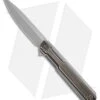 WE Knife Co. Peer Liner Lock Flipper Knife Gray Ti W/ Brass (3.5" SW) 2015E