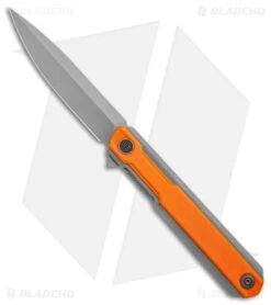 WE Knife Co. Peer Flipper Knife Gray Ti W/ Orange G-10 (3.5" SW) 2015A