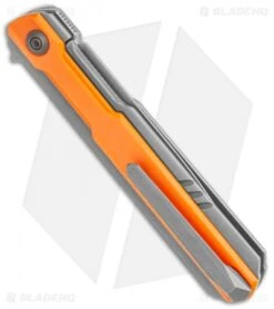 WE Knife Co. Peer Flipper Knife Gray Ti W/ Orange G-10 (3.5" SW) 2015A -We Knife Co. WE Knife Co Peer Flipper Gray Ti with Orange G 10 SW BHQ 118849 jr side