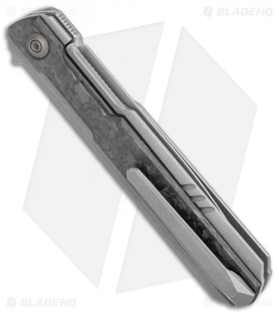 WE Knife Co. Peer Flipper Knife Gray Ti W/ Shred CF (3.5" SW) 2015C 3 WE Knife Co. Peer Flipper Knife Gray Ti W/ Shred CF (3.5" SW) 2015C - Image 3