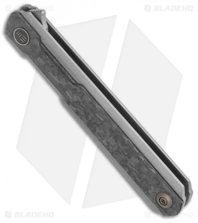 WE Knife Co. Peer Flipper Knife Gray Ti W/ Shred CF (3.5" SW) 2015C 2 WE Knife Co. Peer Flipper Knife Gray Ti W/ Shred CF (3.5" SW) 2015C - Image 2