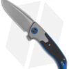 WE Knife Co. Press Check DP Ti + Black/Blue G-10 (3.17" Bead Blast) 20078B-2