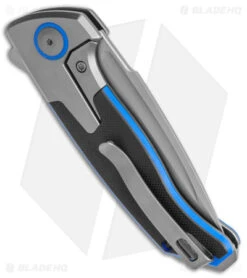 WE Knife Co. Press Check DP Ti + Black/Blue G-10 (3.17" Bead Blast) 20078B-2 6 WE Knife Co. Press Check DP Ti + Black/Blue G-10 (3.17" Bead Blast) 20078B-2 -We Knife Co. WE Knife Co Press Check DP Ti Black Blue G 10 BB WE20078B 2 BHQ 142698 jr side