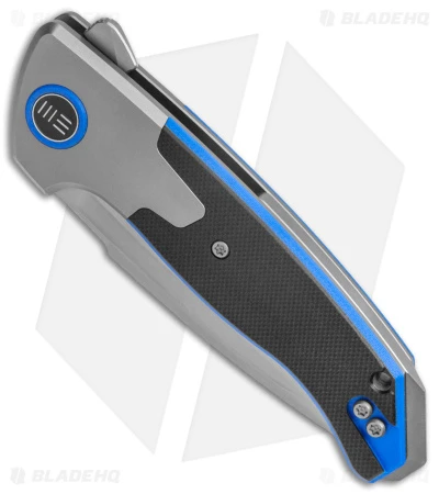 WE Knife Co. Press Check DP Ti + Black/Blue G-10 (3.17" Bead Blast) 20078B-2 2 WE Knife Co. Press Check DP Ti + Black/Blue G-10 (3.17" Bead Blast) 20078B-2 - Image 2
