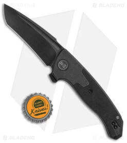 WE Knife Co. Press Check Knife Tanto Black Ti /G-10 (3.17" Black SW) 20078A-1 -We Knife Co. WE Knife Co Press Check Tanto Black Ti Black G 10 Black SW WE20078A 1 BHQ 142696 jr bottlecap