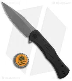 WE Knife Co. Primoris Frame Lock Knife Black Titanium (3.5" Stonewash) -We Knife Co. WE Knife Co Primoris FL Black Ti SW WE20047A 2 BHQ 135788 jr bottlecap