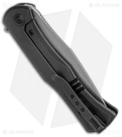 WE Knife Co. Primoris Frame Lock Knife Black Titanium (3.5" Stonewash) -We Knife Co. WE Knife Co Primoris FL Black Ti SW WE20047A 2 BHQ 135788 jr side