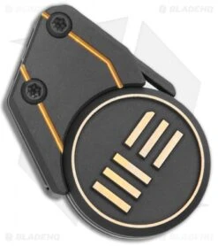 WE Knife Co. Quark Fixed Blade Neck Knife Black/Gold Titanium (0.47" Two-Tone) -We Knife Co. WE Knife Co Quark Fixed Blade Neck Knife Black Gold Ti TT WE20021 1 BHQ 126519 jr sheath