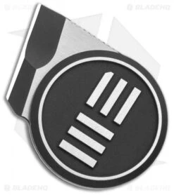 Front Page 11 WE Knife Co. Quark Fixed Blade Neck Knife Black/Silver Titanium (0.47" Two-Tone)