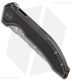 WE Knife Co. Quixotic Frame Lock Bronze/Black Ti (3.45" Damascus) WE21016-DS1 -We Knife Co. WE Knife Co Quixotic FL Bronze Black Ti Damascus BHQ 144170 jr spine