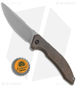 WE Knife Co. Quixotic Frame Lock Knife Bronze Ti (3.45" BB) WE21016-5 -We Knife Co. WE Knife Co Quixotic FL Bronze Ti BB BHQ 144164 jr bottlecap